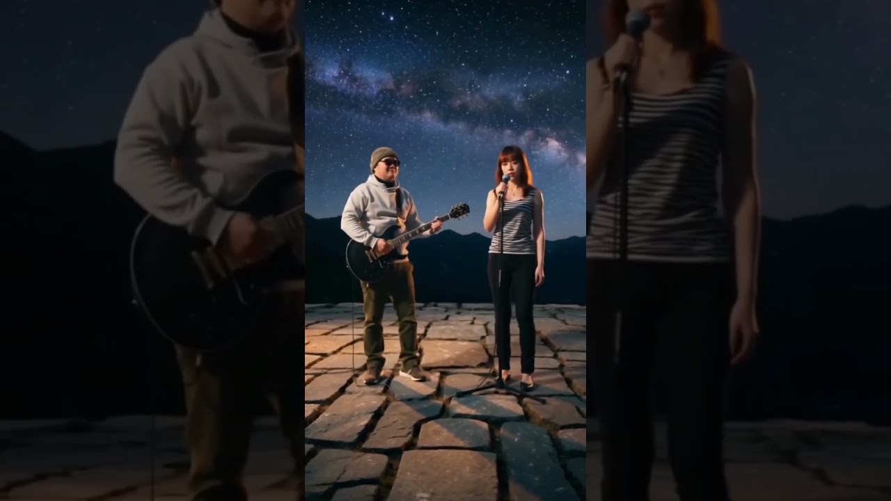 地上の星 - 中島みゆき｜Mie & Alex Cover🎤🎸Japanese songs #Shorts