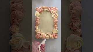Creating a Stunning Vanilla Tray Cake with Buttercream Roses