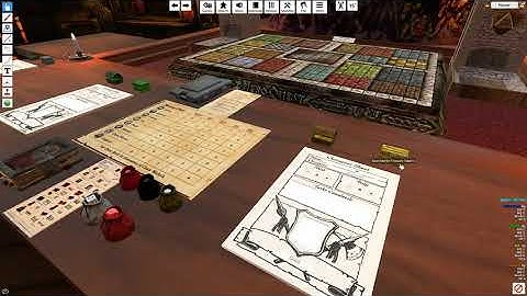 Check out hero quest on tabletop sim