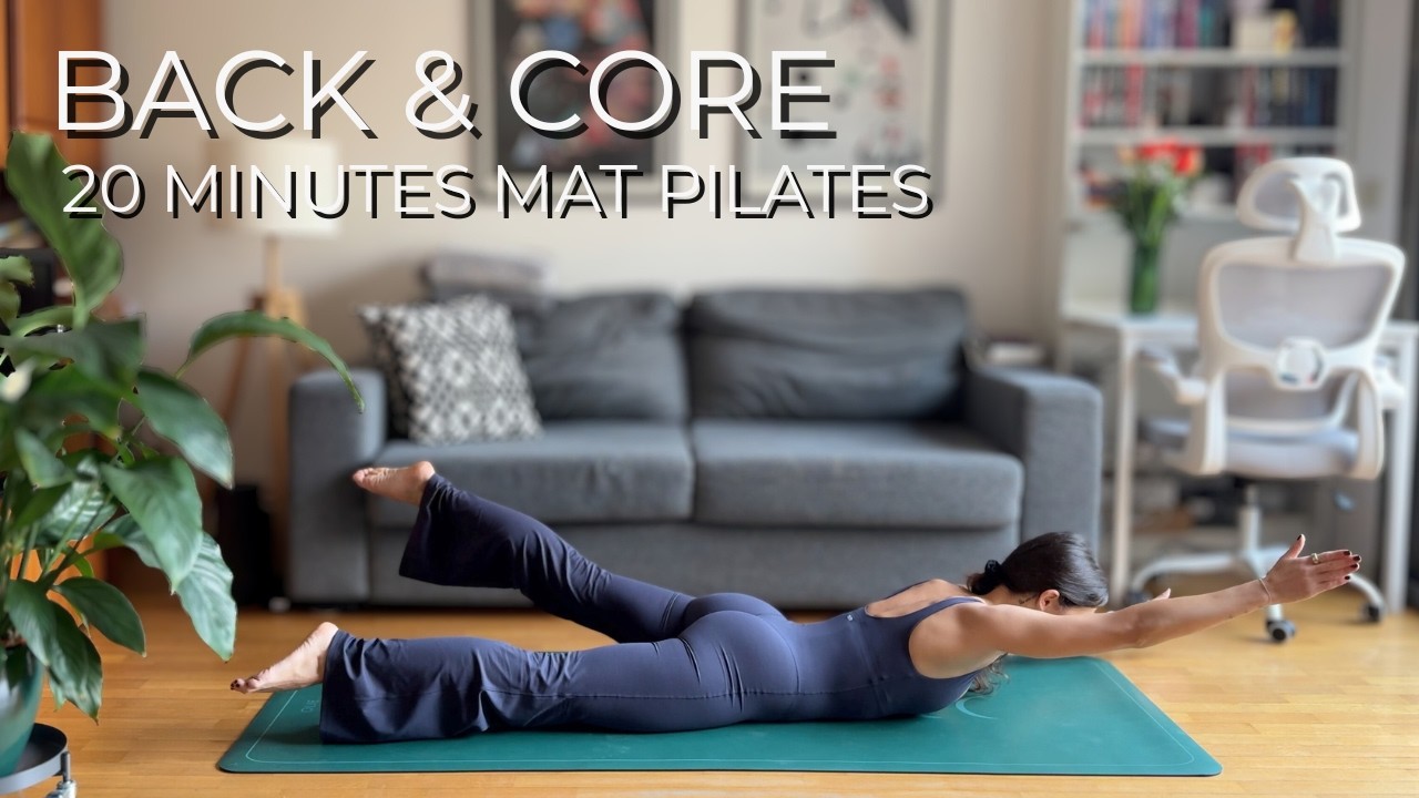 20 minute Back & Abs Mat Pilates | No Equipment Needed | Sculpt your ...