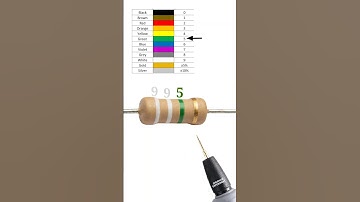 9900000 ohm resistor color code // 9.8 mega ohm resistor color code // #shortvideo