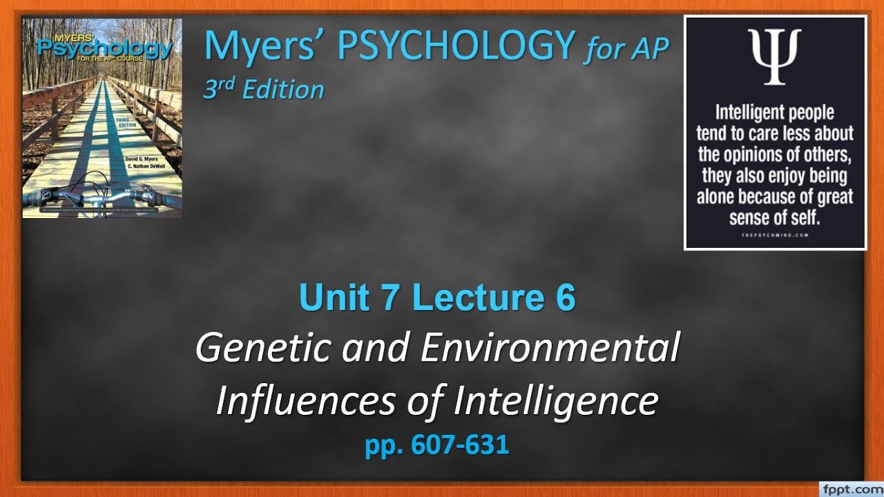 AP-DC Psychology Lecture Unit 7 Lec 6 "Intro to Intelligence" (J Porter - CWHS/LSC - Updated 2021)