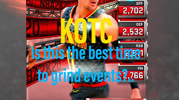 MYNBA2k20 KOTC Event (Best time to grind for EVENT cards?)