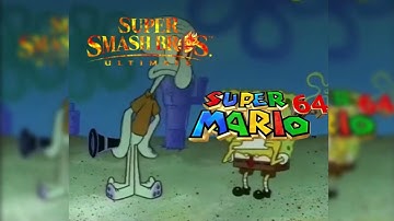 SpongeBob Wrong Notes: Mario Slider Theme - Super Smash Bros. vs. Mario 64 vs. Mario 3D World