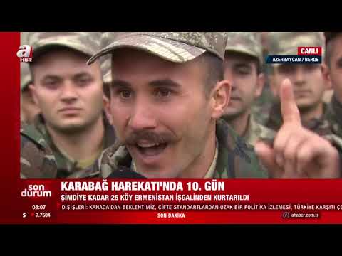 Azerbaycan askeri sevincini İstiklal Marşımızı okuyarak gösterdi