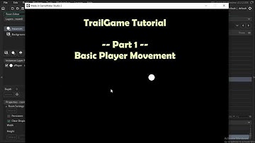 Tutorial TrailGame (Part 1 - Player Basic Movement) - GameMaker Studio 2