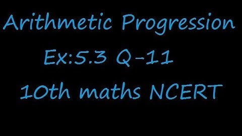 Ex:5.3 Q-11 .if the sum of the first n terms of an AP is 4n – n 2 , what is the first term (that