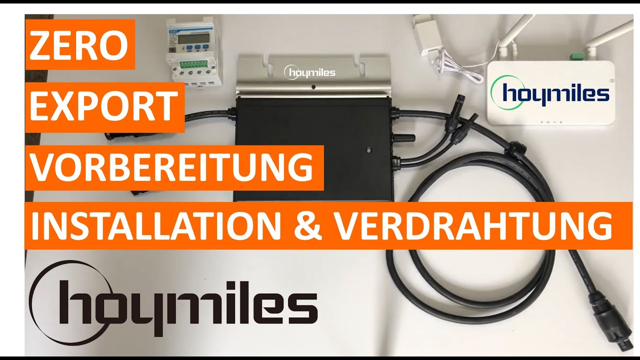 HOYMILES HM-600 & DTU Pro Installation & CHINT 3 Phasen Energymeter  Verdrahtung #nulleinspeisung 