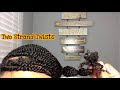 Two Strand Twists on Long Fine Natural Hair