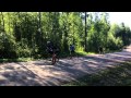 Roller ski skate speed training 2015 08 28