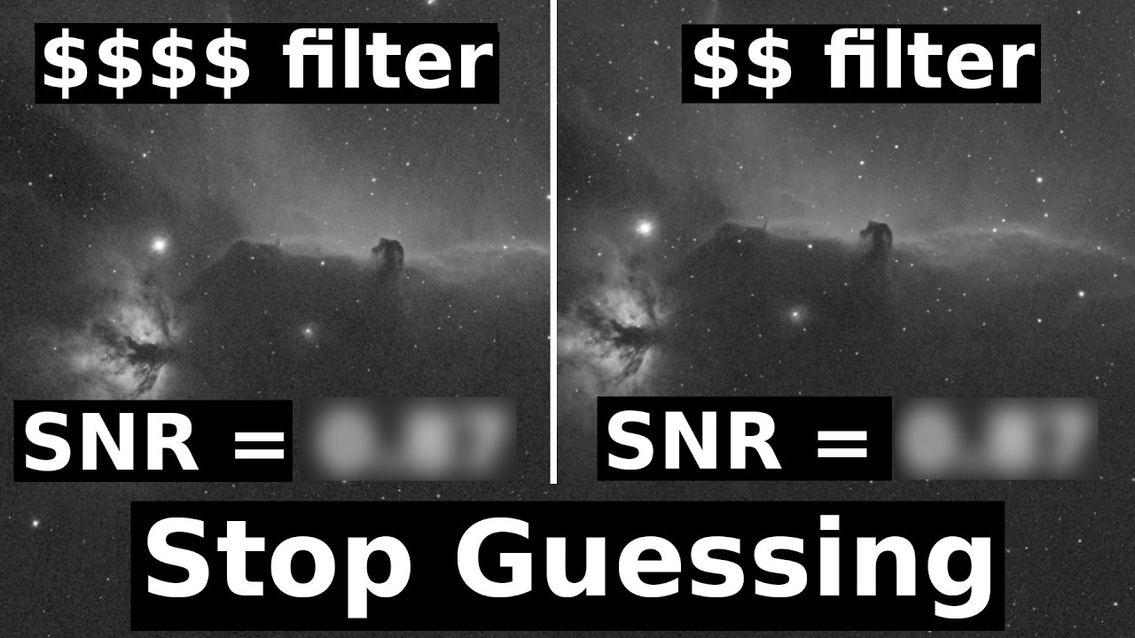Stop Eyeballing: Estimating Filter SNR in Astrophotography