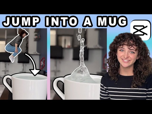 How to Jump Into a Mug | CapCut Tutorial class=