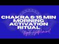 CHAKRA 6: 15 MIN MORNING ACTIVATION RITUAL (ajna subliminal) third eye pineal activation