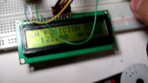 Control de servomotor y LCD