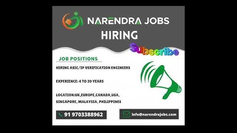 ASIC IP Design Verification | Semiconductor Jobs | VLSI Jobs