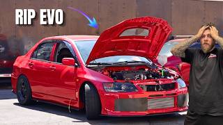 My Evo 9 Made 1100 HP And LIFTED THE HEAD! Evo9
