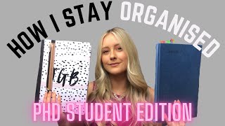 Staying organised as a PhD student: digital planner, lab book notes, meeting notes and more