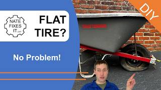 Fix a flat wheelbarrow tire - How to replace an inner tube 