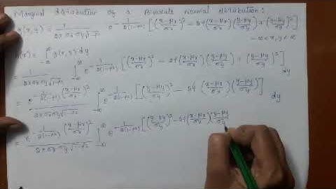 Marginal  distribution of  Bivariate Normal distribution