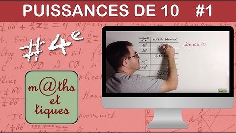 Ecrire un nombre avec des puissances de 10 - Quatrième