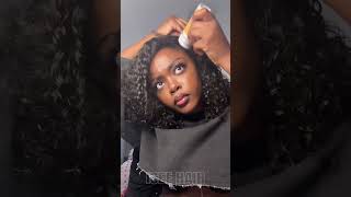 this half wig is beginner friendly fr 😭🤎#halfwig #burmesecurly #shorts #beginners