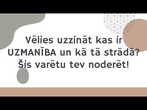 Video: Kas ir uzmanība psiholoģijā?