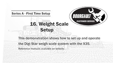 Section A.16 - Weigh Scale Setup for Bourgault X35 Apollo