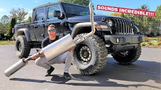 brand jeep gladiator gtr piped straight sawzall exactly sounds