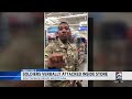 Soldiers verbally attacked inside store