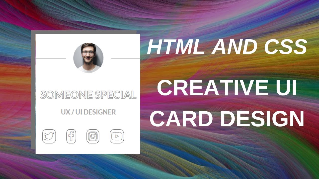 Creative Ui Card Design Using HTML & CSS 3 | Ui Card Designes | HTML ...