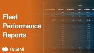Fleet Performance Reports in Orbit