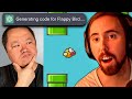 Can chatgpt make flappy bird  asmongold reacts