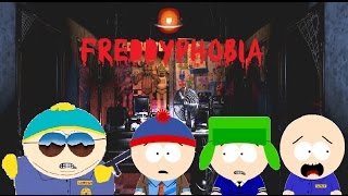 Adventures in South Park Season 1 Episode 8: Freddyphobia
To avoid getting sued over killing kenny, The animatronics decide to kidnap some kids (Including Kenny) and stuff them in suits. Its up to Cartman, Stan, Kyle, and Caillou to save them.
THEY CANT! Adventures in South Park Season 1 Episode 8: Freddyphobia