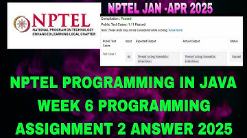 NPTEL Programming in Java Week 6 programming Assignment 2 Answer | NPTEL java week 6 assignment