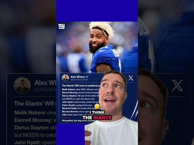The Giants just signed THREE new receivers, including Odell Beckham Jr! 😎 #giants #nfl #football