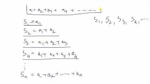 Lecture 3: convergence and divergence of a series, sum of first n terms of a geometric series