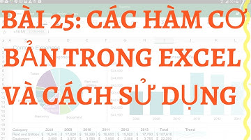 25. Bài 25: Các hàm cơ bản trong excel và cách sử dụng
