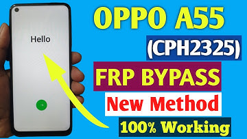 OPPO A55 (CPH2325) Frp Bypass Easy Method 100% Working | New Method  Without Pc