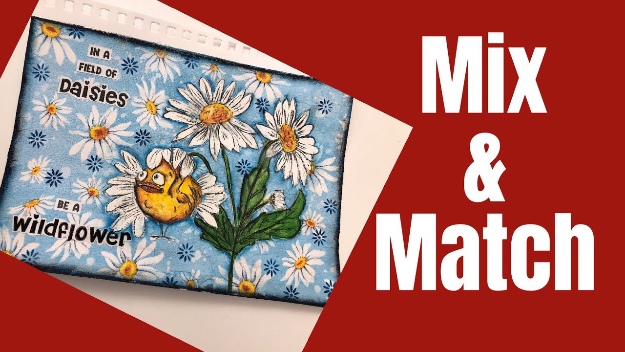 Mixed Media Art Journal TutorialMIX AND MATCH FROM YOUR STASH NAPKIN