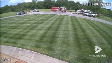 T bone collision with rollover || Viral Video UK