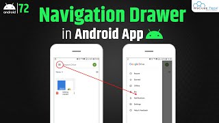 Android Navigation Drawer Tutorial | How to Create Navigation Drawer in Android Studio screenshot 2