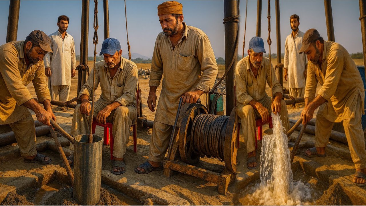The Incredible Process Behind Modern Borewells in Village Lands
