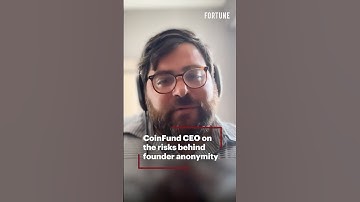 CoinFund CEO on the risks behind founder anonymity #CoinFund #crypto