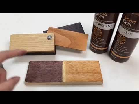Wood Stain & Varnish Testing on Rubber