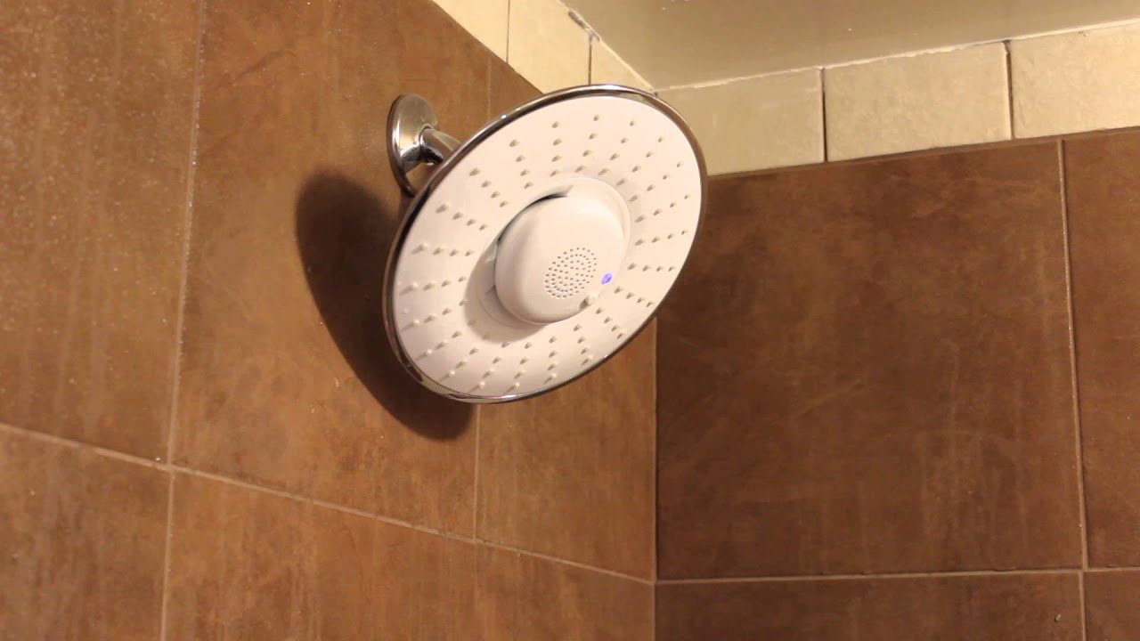H2ovibe Rain Showerhead Wireless Bluetooth Speaker You