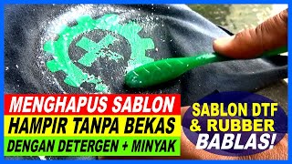 Bersih Hampir Tanpa Bekas! Cara Mudah Menghapus Sablon DTF & Rubber dengan Alat dan Bahan Sederhana