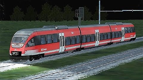 Train Sim - California Coast Using Bombardier Talent at Rainy Night - Simulasi Kereta Api