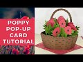 Cricut design space poppy basket popup card