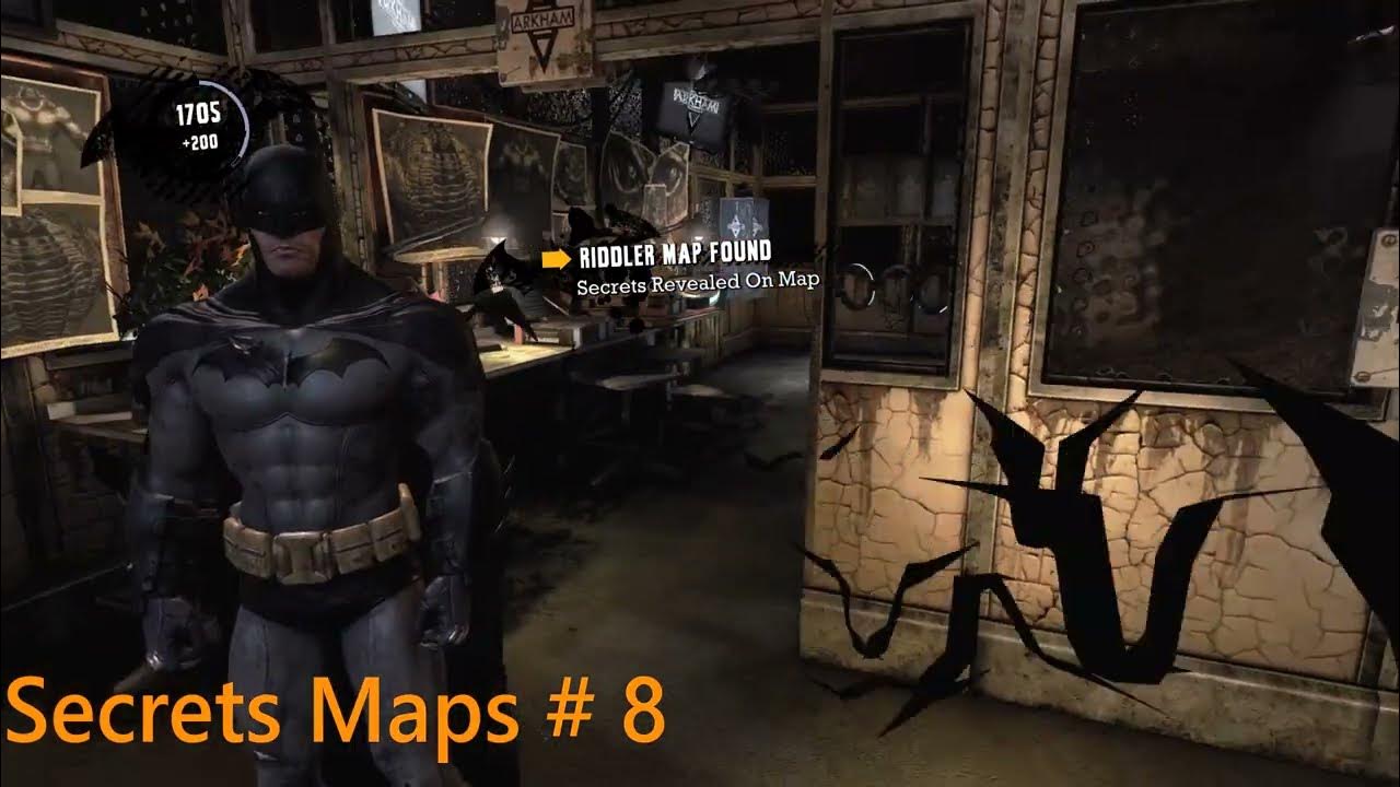 Batman Arkham Asylum Intensive Treatment Riddler Map Batman Arkham Asylum - All Riddler's Secrets Maps Locations - YouTube
