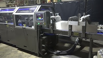 Arpac Automatic Tray Former/Loader Shrink Bundler/ Tunnel Demonstration